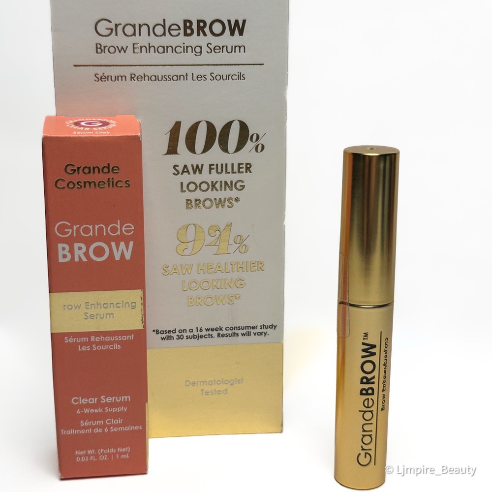 🆕 GRANDE COSMETICS GrandeBROW Travel Size Brow Enhancing Serum 1 ml NIB